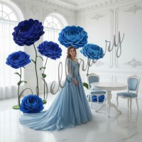 Ростовой цветок из бумаги "Пион голубой" Ростовой цветок из бумаги "Пион голубой"